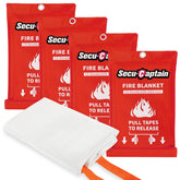 SecuCaptain fire blanket 40x40 protects against small kitchen fires.