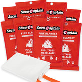 SecuCaptain emergency fire blanket folded for quick home access.