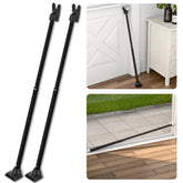 SecurityMan two-in-one door security bar with interchangeable caps for hinged and sliding doors.