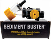 Sediment Buster clear window and full-port design enable quick visual inspection during maintenance.