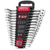 SEDY 15-piece metric wrench set with 8-22mm sizes for versatile garage tasks.