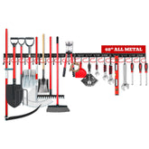 SEDY 68-Inch all-metal tool organizer on wall for sturdy garage storage.