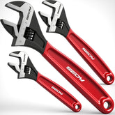 SEDY adjustable wrench with 6-inch wide jaw for sturdy grip and quick adjustments.