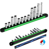 SEDY socket set on magnetic rail for quick tool access and organization.