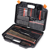 Sedy ultimate drill bit set 246 pcs case boosts versatility for woodworking and metalwork