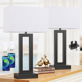 Seealle 22-inch lamp base and shade for a sleek ambient glow.