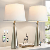 Seealle modern touch-control table lamps for nightstands, effortless brightness at a tap