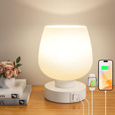 Seealle Touch Table Lamp base provides stable support for compact nightstands.