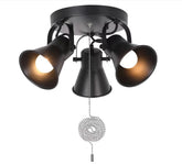 SEEBLEN 3-light track kitchen with black finish for flexible directional lighting.