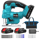 SEESII cordless jig saw kit in use for smooth, accurate cuts