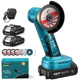 Seesii cordless mini angle grinder with compact grip for precise one-handed use.