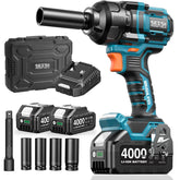 Seesii impact wrench with dual batteries enabling longer job sessions