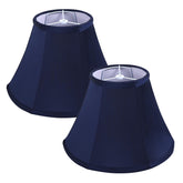 SEEYUAN KD blue lamp shades close-up of natural faux silk fabric showing texture and warmth