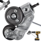 Selumie electric drill plate cutter in action delivering precise metal cuts for DIY projects.