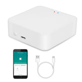 SENCKIT Smart Hub front view with ZigBee and Bluetooth for seamless smart home control.