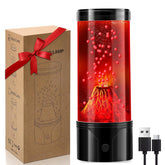 SENCU volcano lamp eruption beads glow for calming nighttime visuals.