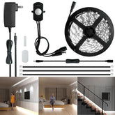 Sensky motion activated LED strip light kit front view for easy entryway illumination