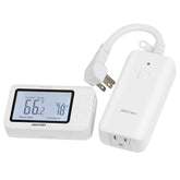 SENSTREE remote control thermostat front view with LCD display for precise readings.
