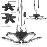 SEOBIOG 2-pack garage light front view with bright daylight illumination for clarity