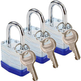SEPOX Trinity padlocks on a locker show unified-key convenience.