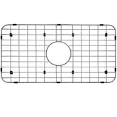 Serene Valley NLW2412C sink grid front view shows centered drain and durable stainless steel.