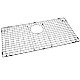 Serene Valley sink bottom grid front view shows durable stainless steel protection