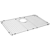 Serene Valley sink bottom grid fits 29-1/2 by 16-1/2 inches, protecting the sink base.