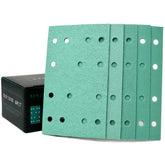 Serious Grit 14-hole sanding sheets box front for quick project setup and selection.