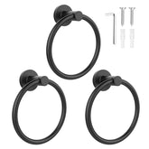 SetSail matte black towel holder wall mount for chic bathroom organization.