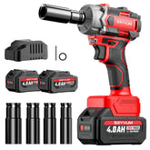 Seyvum cordless impact wrench demonstrating maximum torque capability for tough fasteners