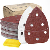 S&F Stead Fast mouse sander pads with 6-hole pattern for clean sanding.
