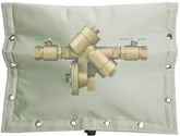 Sfcddtlg backflow cover 30x24-inch front view protects outdoor valves from cold weather.