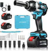 SFESGRER cordless impact wrench 1040Nm torque for stubborn bolts and big jobs.