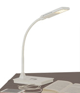SHABBOSLITE LED Table Lamp White close-up showing crisp, eye-friendly light for reading