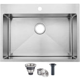 SHACO 28-inch drop-in sink exterior dimensions guide cabinet fit and layout