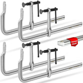 Shall 12in heavy-duty bar clamp provides secure grip for woodworking joints
