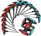 SHALL 14-piece Allen wrench set on a compact storage rack for quick access.