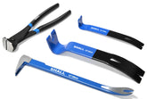 SHALL 4-piece pry bar set shown together for versatile DIY tasks