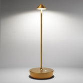 SHANGCAI cordless table lamp with bronze body for indoor and patio ambiance