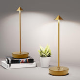 SHANGCAI cordless bronze table lamp for outdoor patio ambiance.