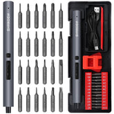 Sharden Mini Electric Screwdriver case open, ideal for quick at-home electronics repairs.