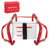 ShareWIN portable fire ladder folded under bed for quick, space-saving storage.