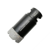 SHDIATOOL diamond core drill bit 35mm drilling porcelain tile for clean holes.