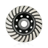 SHDIATOOL turbo row 24-diamond cup wheel with 7-8 arbor for smooth concrete grinding.
