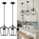 Sheetea 2-pack farmhouse pendant lights over island for stylish task lighting