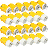 Sherr 24‑pc extension ends set with 2‑pole 3‑wire design for safe replacement