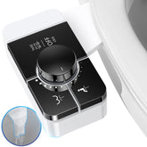 Shikitek bidet attachment ultra-slim black fits standard toilets without bulk.