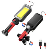 SHiLiPAi rechargeable COB LED work light for bright garage illumination.