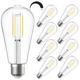 SHINESTAR 8-pack vintage LED Edison bulbs for 60W-equivalent brightness