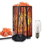 Shineled Salt Lamp in natural pink crystal glowing softly to create cozy ambience